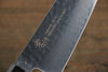 Sakai Takayuki VG10 33 Layer Damascus Hammered Santoku  170mm Gold Lacquered Handle with Sheath - Japannywholesale