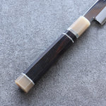 Sakai Takayuki Zangetsu Silver Steel No.3 Mirrored Finish Sakimaru Yanagiba  330mm Ebony Wood Handle with Sheath - Japannywholesale