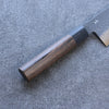 Shizu Gen VG10 Hammered Black Finished Gyuto  240mm Brown Pakka wood Handle - Japannywholesale