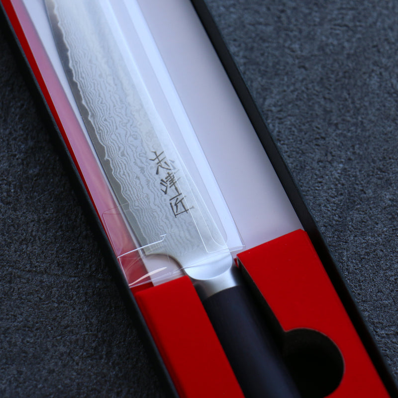 Shizu VG10 Damascus Steak  130mm Black Pakka wood Handle - Japannywholesale