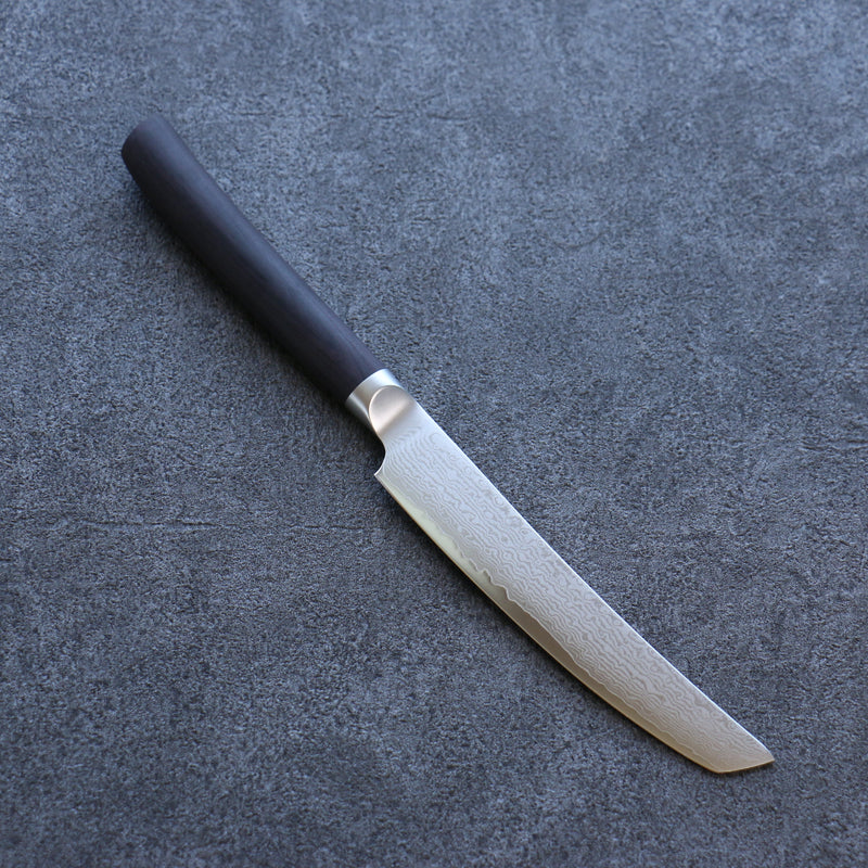 Shizu VG10 Damascus Steak  130mm Black Pakka wood Handle - Japannywholesale