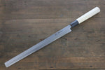 Sakai Takayuki [Left Handed] Kasumitogi White Steel Takohiki  Magnolia Handle - Japannywholesale