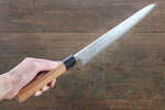 Nao Yamamoto VG10 Damascus Sujihiki  270mm Yew Tree Handle - Japannywholesale