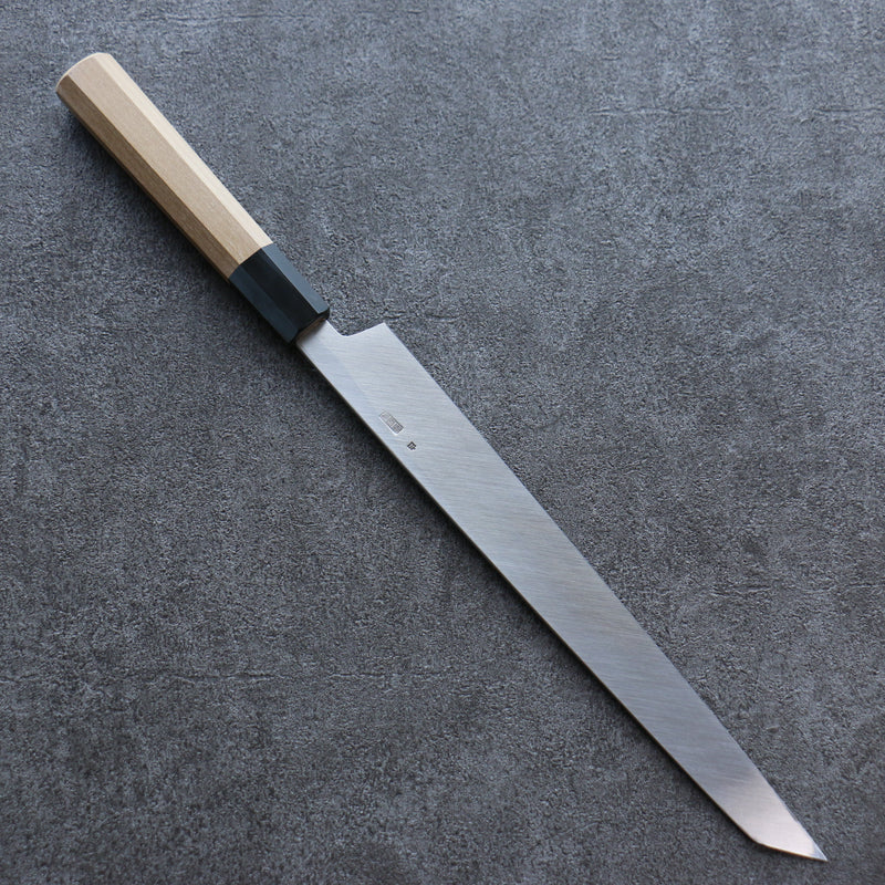 Kikuzuki White Steel No.2 Nashiji Kiritsuke Yanagiba  270mm Magnolia Handle - Japannywholesale