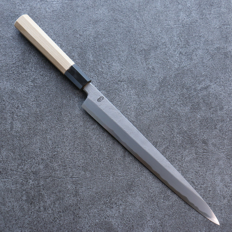 Kikuzuki White Steel No.2 Nashiji Yanagiba  300mm Magnolia Handle - Japannywholesale