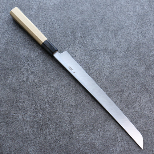 Kikuzuki White Steel No.2 Nashiji Sakimaru Takohiki  270mm Magnolia Handle - Japannywholesale