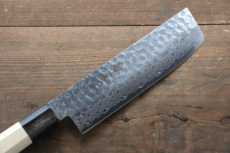 Sakai Takayuki AUS10 45 Layer Damascus Nakiri  160mm Magnolia Handle - Japannywholesale