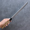 Kikuzuki White Steel No.2 Nashiji Sakimaru Takohiki  270mm Magnolia Handle - Japannywholesale