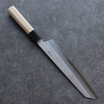 Kikuzuki White Steel No.2 Nashiji Kiritsuke Gyuto  240mm Magnolia Handle - Japannywholesale