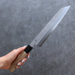 Kikuzuki White Steel No.2 Nashiji Kiritsuke Gyuto  240mm Magnolia Handle - Japannywholesale