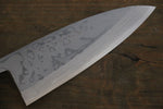 Hideo Kitaoka White Steel No.2 Damascus Deba  150mm Shitan Handle - Japannywholesale