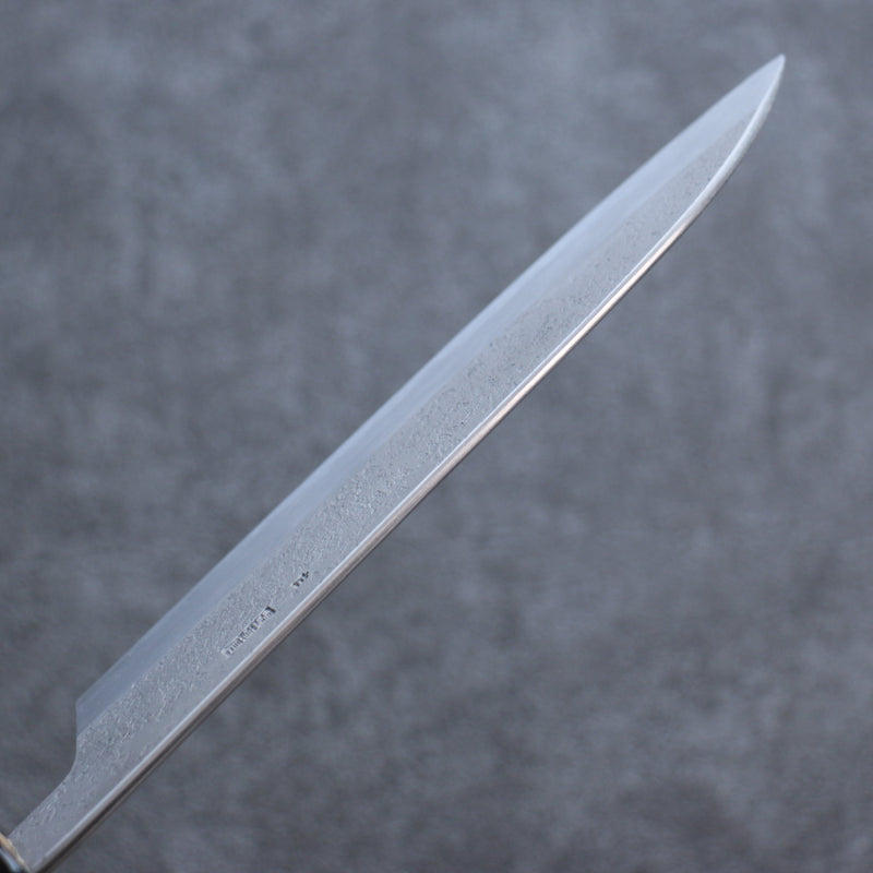 Kikuzuki White Steel No.2 Nashiji Santoku  180mm Magnolia Handle - Japannywholesale