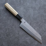 Kikuzuki White Steel No.2 Nashiji Kiritsuke Santoku  180mm Magnolia Handle - Japannywholesale