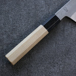 Kikuzuki White Steel No.2 Nashiji Gyuto  210mm Magnolia Handle - Japannywholesale