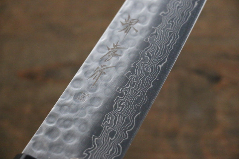 Sakai Takayuki AUS10 45 Layer Damascus Gyuto  180mm Shitan Handle - Japannywholesale