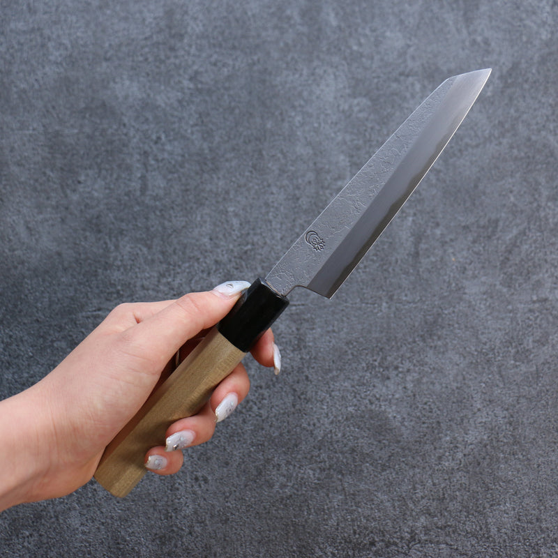 Kikuzuki White Steel No.2 Nashiji Kiritsuke Petty-Utility  135mm Magnolia Handle - Japannywholesale