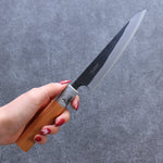 Nao Yamamoto White Steel No.2 Kurouchi Petty-Utility  135mm Cherry Blossoms Handle - Japannywholesale