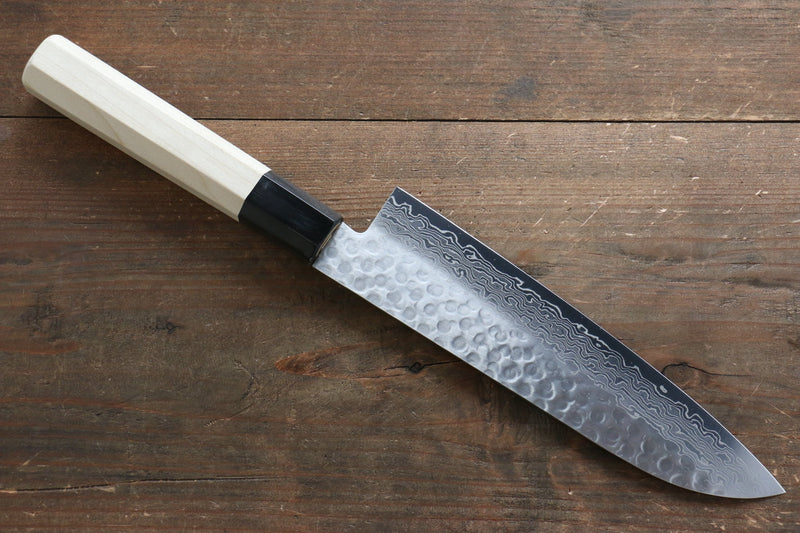 Sakai Takayuki AUS10 45 Layer Damascus Santoku  180mm Magnolia Handle - Japannywholesale