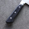 Seisuke VG5 Hammered Kasumitogi Kiritsuke Santoku  190mm Black Pakka wood Handle - Japannywholesale