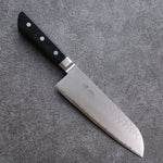 Seisuke VG5 Hammered Kasumitogi Santoku  175mm Black Pakka wood Handle - Japannywholesale