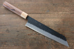 Seisuke Kokubyaku Blue Super Hammered Kurouchi Kiritsuke Gyuto  210mm Morado Handle - Japannywholesale