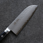 Seisuke VG5 Hammered Kasumitogi Santoku  120mm Black Pakka wood Handle - Japannywholesale