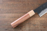 Seisuke Kokubyaku Blue Super Hammered Santoku  165mm Morado Handle - Japannywholesale