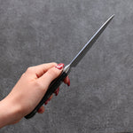 Seisuke VG5 Hammered Kasumitogi Petty-Utility  120mm Black Pakka wood Handle - Japannywholesale