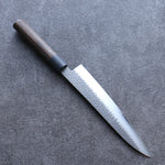 Shizu Gen VG10 Hammered Black Finished Gyuto  210mm Brown Pakka wood Handle - Japannywholesale