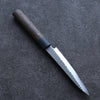 Shizu Gen VG10 Hammered Black Finished Petty-Utility  130mm Brown Pakka wood Handle - Japannywholesale