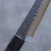 Shizu Gen VG10 Hammered Black Finished Petty-Utility  130mm Brown Pakka wood Handle - Japannywholesale