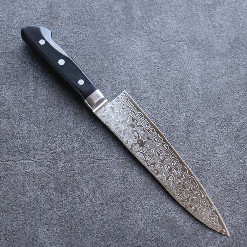 Seisuke AUS10 45 Layer Damascus Gyuto  180mm Black Pakka wood Handle - Japannywholesale