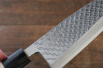 Sakai Takayuki Kasumitogi White Steel Shippou engraving Deba - Japannywholesale