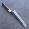 Seisuke Shitan Blue Super Hammered Kurouchi Gyuto  210mm Shitan Handle - Japannywholesale