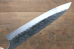 [Left Handed] Seisuke Blue Steel No.2 Hammered Kurouchi Gyuto  240mm with Shitan Handle - Japannywholesale