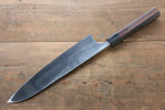 [Left Handed] Seisuke Blue Steel No.2 Hammered Damascus Gyuto  240mm with Shitan Handle - Japannywholesale