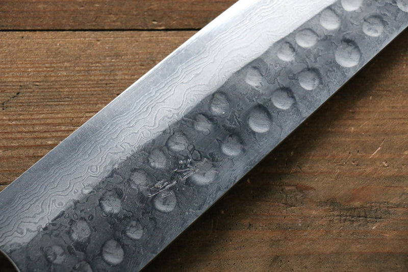 [Left Handed] Seisuke Blue Steel No.2 Hammered Damascus Gyuto  240mm with Shitan Handle - Japannywholesale