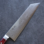 Seisuke VG10 33 Layer Mirrored Finish Damascus Kiritsuke Gyuto  210mm Red Pakka wood Handle - Japannywholesale