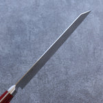 Seisuke VG10 33 Layer Mirrored Finish Damascus Kiritsuke Gyuto  210mm Red Pakka wood Handle - Japannywholesale