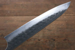 [Left Handed] Seisuke Blue Steel No.2 Hammered Kurouchi Gyuto  210mm with Shitan Handle - Japannywholesale