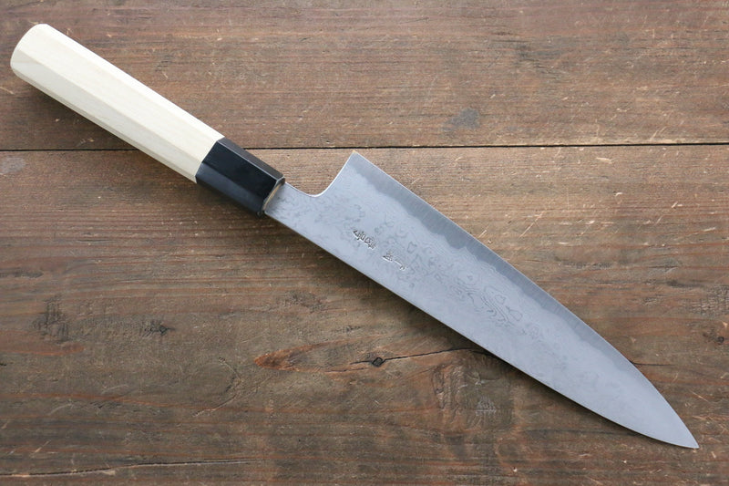 Kikumori Blue Steel No.1 Damascus Gyuto  210mm with Magnolia Handle - Japannywholesale