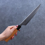 Sakai Takayuki Homura Hien Blue Steel No.2 Gyuto  210mm Yew Tree Handle with Sheath - Japannywholesale