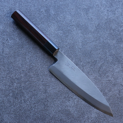 Seisuke Blue Steel Kasumitogi Funayuki  180mm Rosewood Handle - Japannywholesale