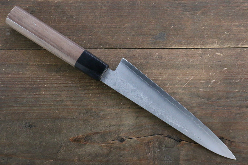 Shigeki Tanaka Silver Steel No.3 Nashiji Petty-Utility  150mm Walnut Handle - Japannywholesale