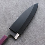 Black Magnolia Sheath for 165mm Deba with Plywood pin - Japannywholesale