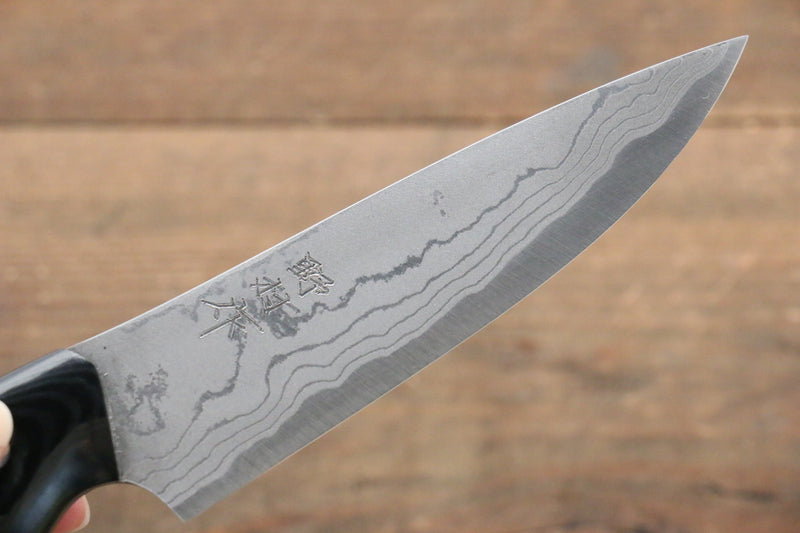 Kazuo Nomura White Steel No.2 Damascus Gyuto  120mm with Micarta Handle - Japannywholesale