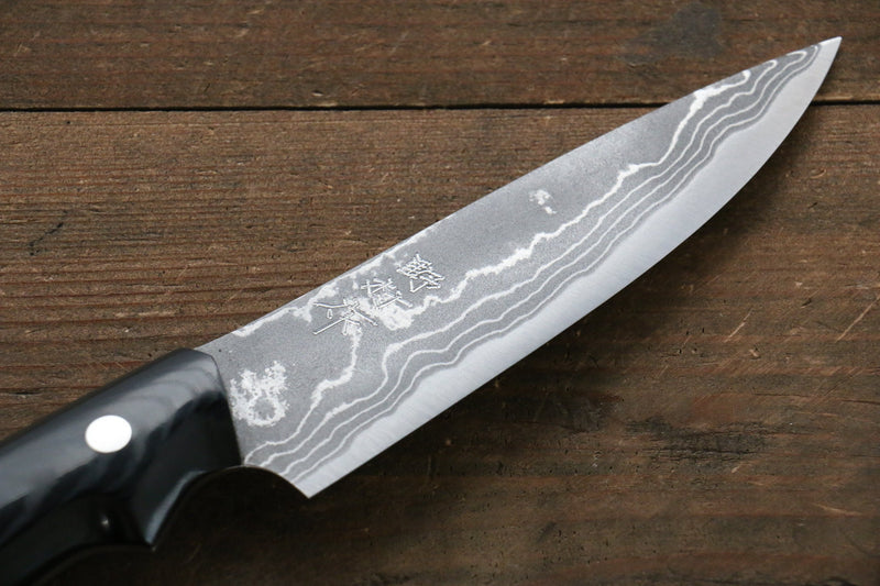 Kazuo Nomura White Steel No.2 Damascus Gyuto  120mm with Micarta Handle - Japannywholesale