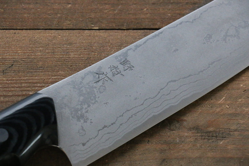 Kazuo Nomura White Steel No.2 Damascus Gyuto  210mm Micarta Handle - Japannywholesale