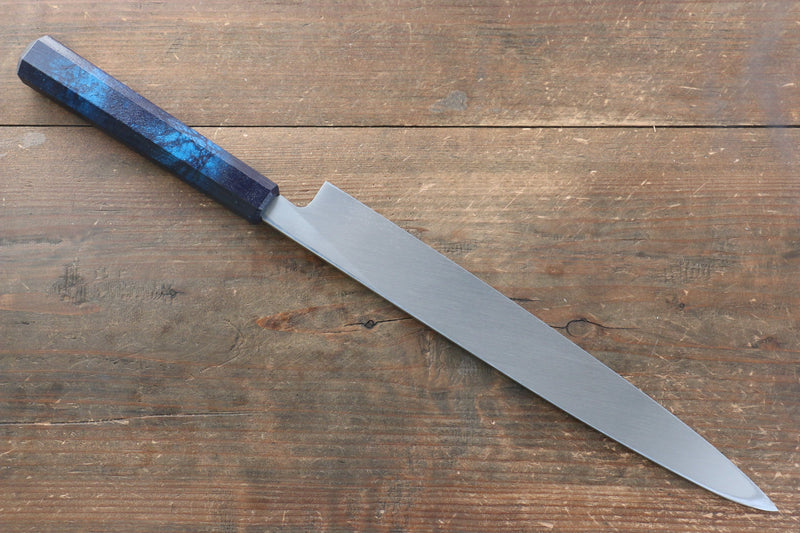 Sakai Takayuki Nanairo INOX Molybdenum Yanagiba  270mm ABS resin(Turquoise tortoiseshell) Handle - Japannywholesale