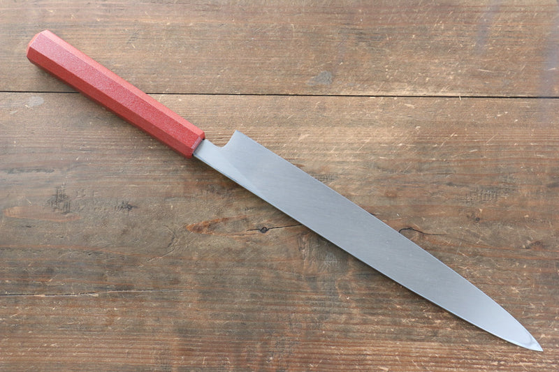 Sakai Takayuki Nanairo INOX Molybdenum Yanagiba  270mm ABS resin(Red pearl) Handle - Japannywholesale